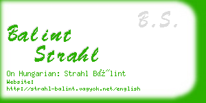 balint strahl business card